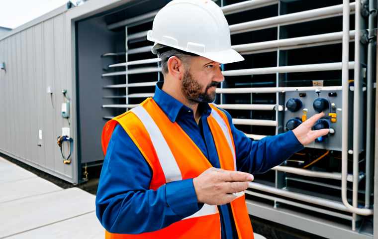 A professional environmental engineer in a clean, modest work uniform and a safety vest, observing a modern, well-maintained wastewater treatment facility. The setting features industrial equipment and a control panel in a bright, organized environment. The engineer is fully clothed, appropriate attire, safe for work, professional, family-friendly. Perfect anatomy, correct proportions, natural pose, well-formed hands, proper finger count, natural body proportions. High-resolution, professional photography, realistic rendering.